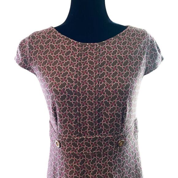 Lilly Pulitzer S'mores Dress Fleur de Lis Mod Size 4 - Picture 2 of 12